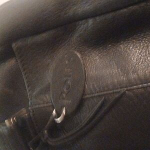 Rolfs Black Leather Shoulder Bag